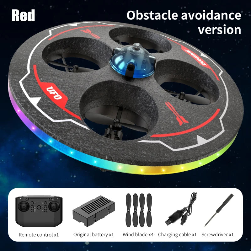 Mini UFO Foam Drone for Kids | Intelligent Obstacle Avoidance RC Helicopter with Camera | Safe Aerial Toy Aircraft for Christmas Gifts