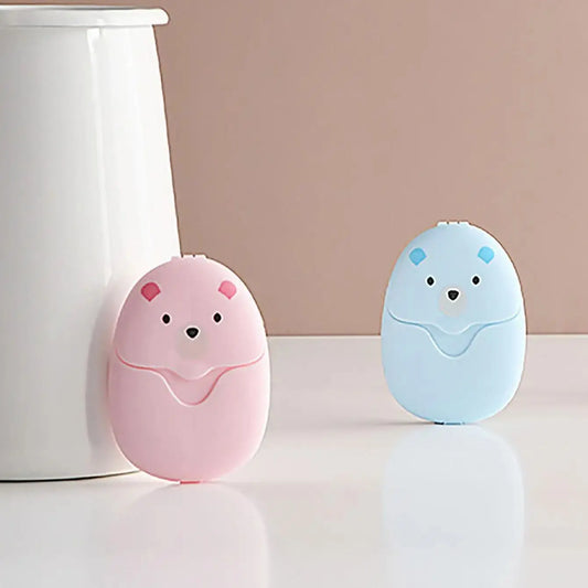 ورق صابون سفر محمول - أوراق غسيل اليدين للاستخدام مرة واحدة للتنظيف الخارجي (قطعة واحدة - عبوة من 50 قطعة)