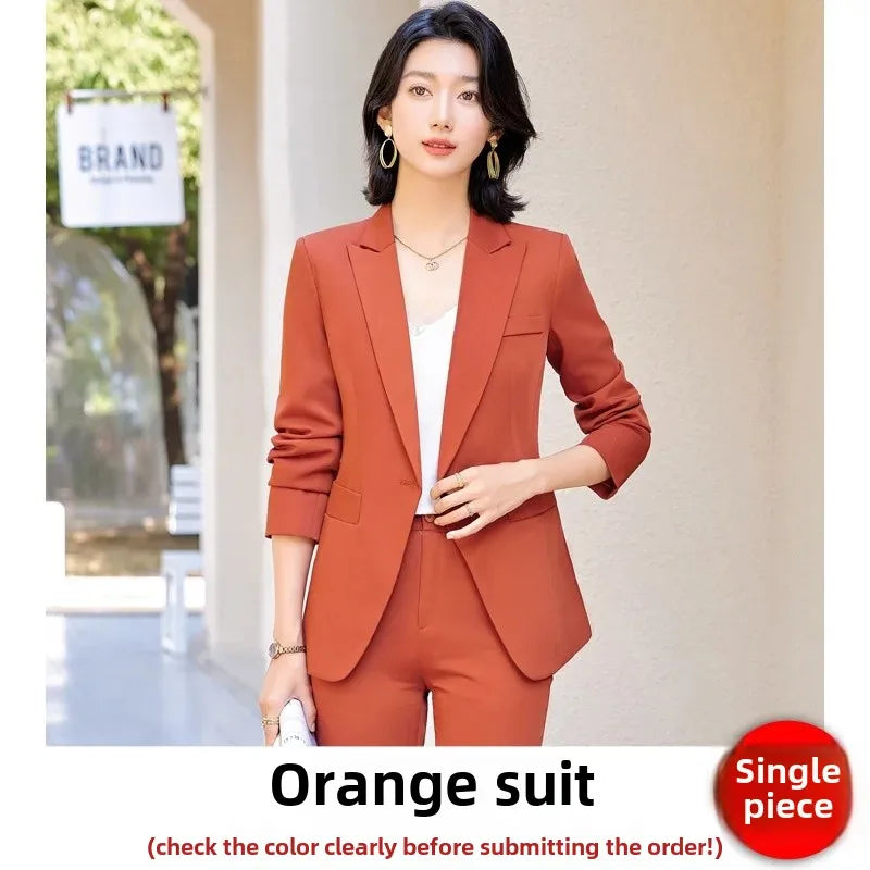 Elegantes Damen-Business-Jacket – Elegante formelle Arbeitsuniform für Frühling und Herbst