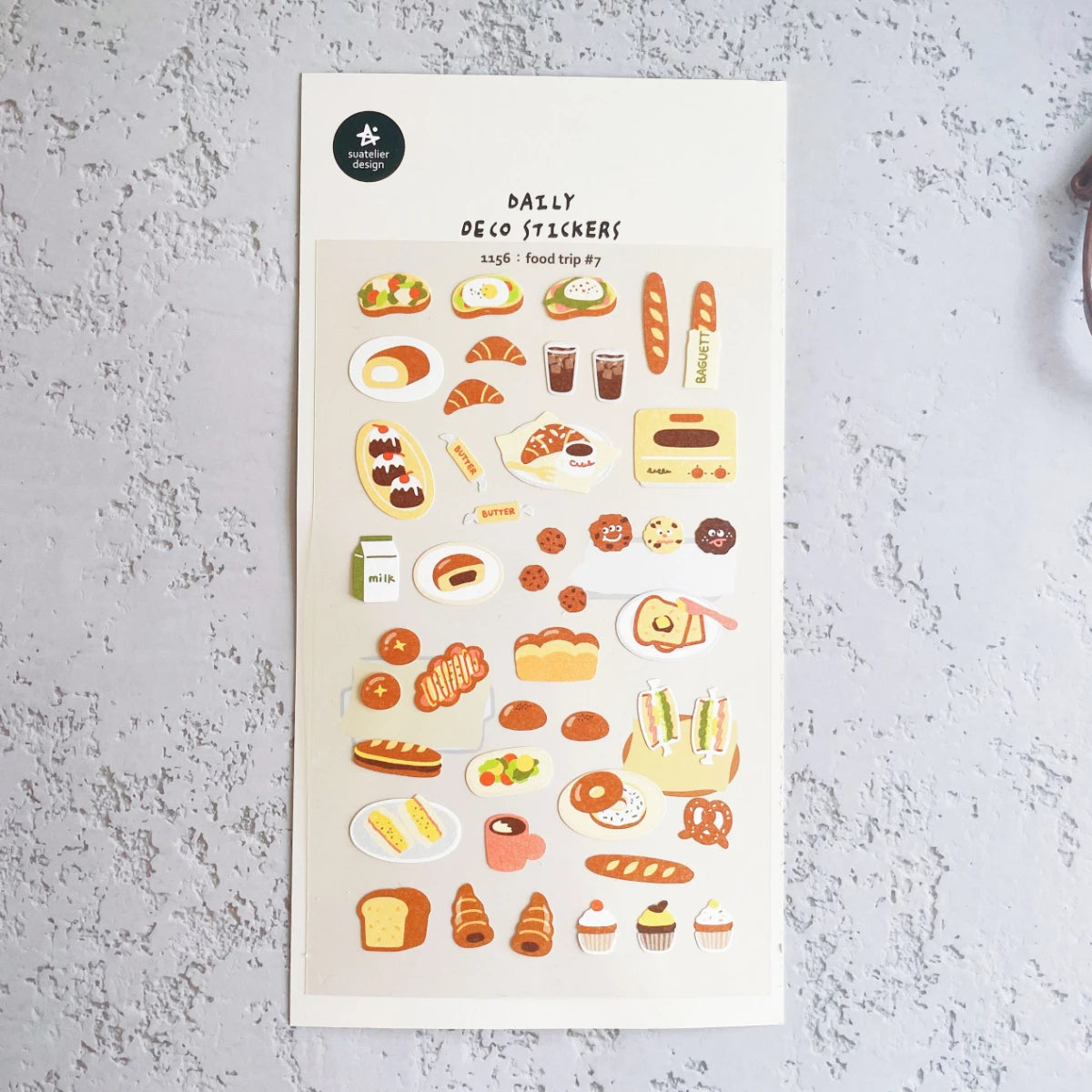 ملصقات يومية كورية كاواي من سواتيلييه - مجموعة ديكورات مكتبية أصلية للقصاصات اليدوية والمجلات