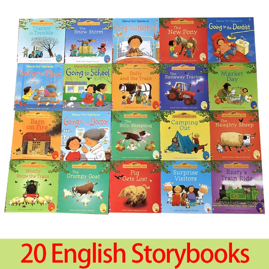 20 English Storybooks for Kids – Usborne Picture Books, Farmyard Tales & Early Education Comics for Children