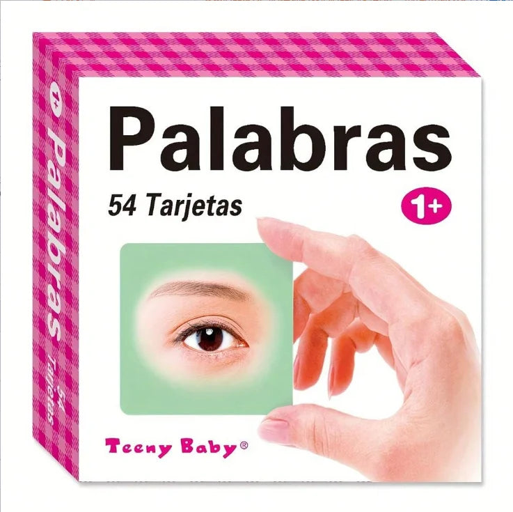 54-Piece Spanish Early Learning Word Flashcards – Educational Cards for Kids 1 Year & Older