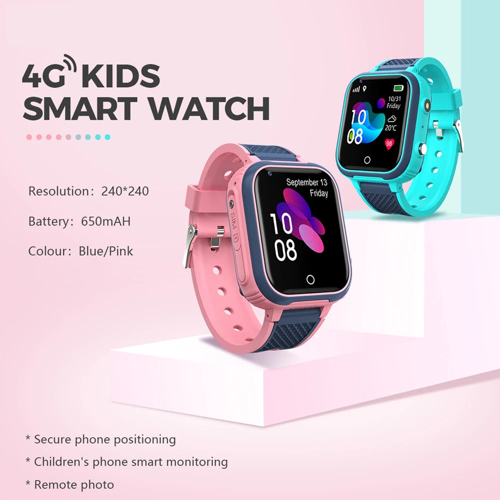 4G-Smartwatch für Kinder LT21 – GPS, Videoanruf, Kamera, IP67 wasserdicht, Standort-Tracker