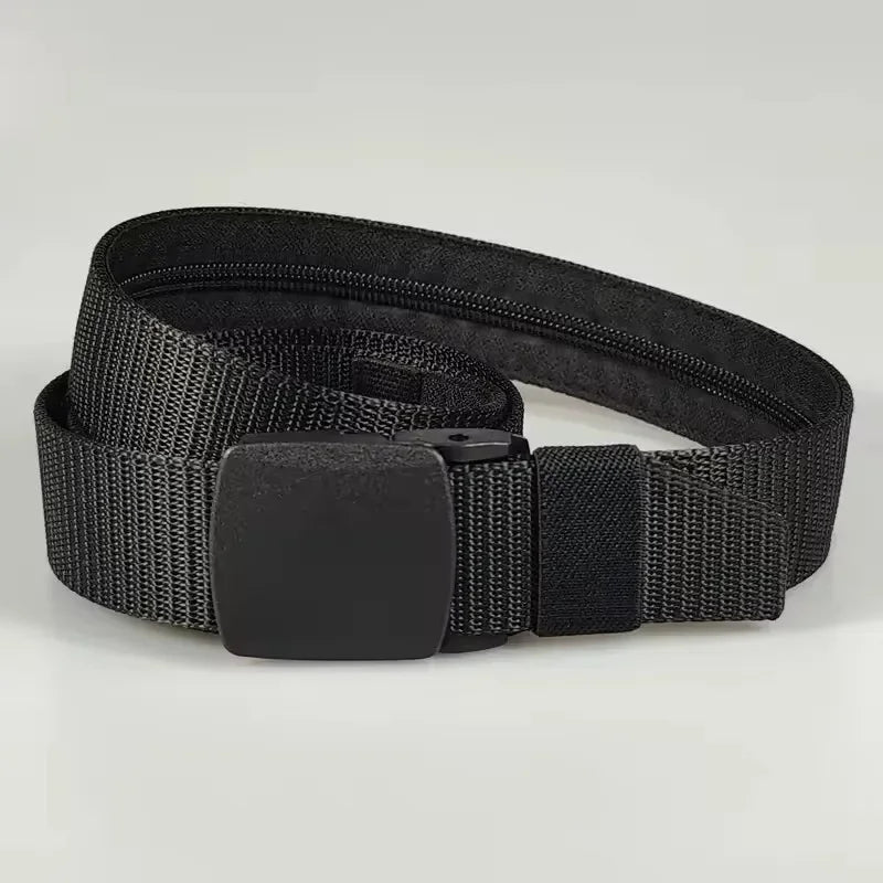 Men’s Anti-Theft Travel Belt – Secret Money Pocket, 125cm, 4 Colors