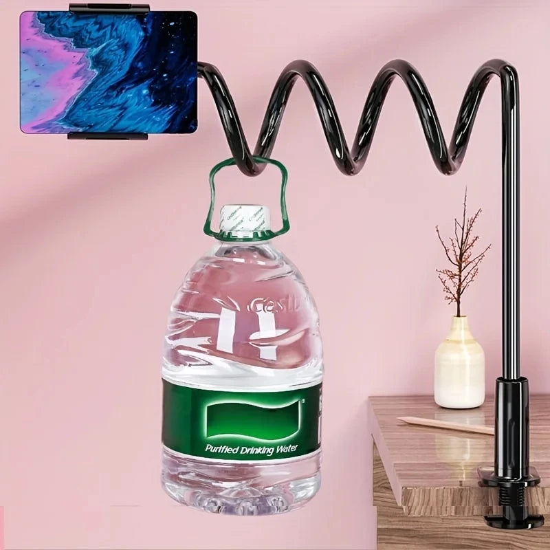 Lazy Bedside Desktop Foldable 70cm Mobile & Tablet Clip Stand | Adjustable Holder for iPad, Samsung, Xiaomi & ASUS