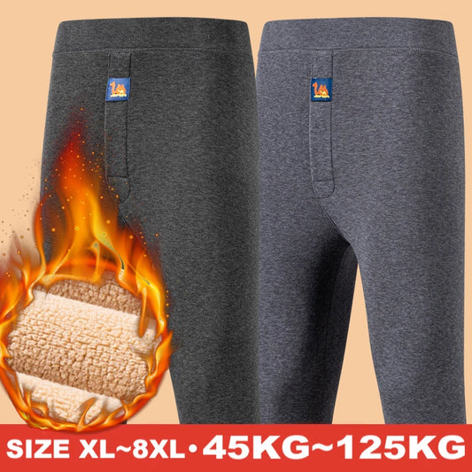 Men's Thermal Underwear Set | Winter Fleece Warm Pants | Soft Comfortable Breathable Sleepwear Leggings