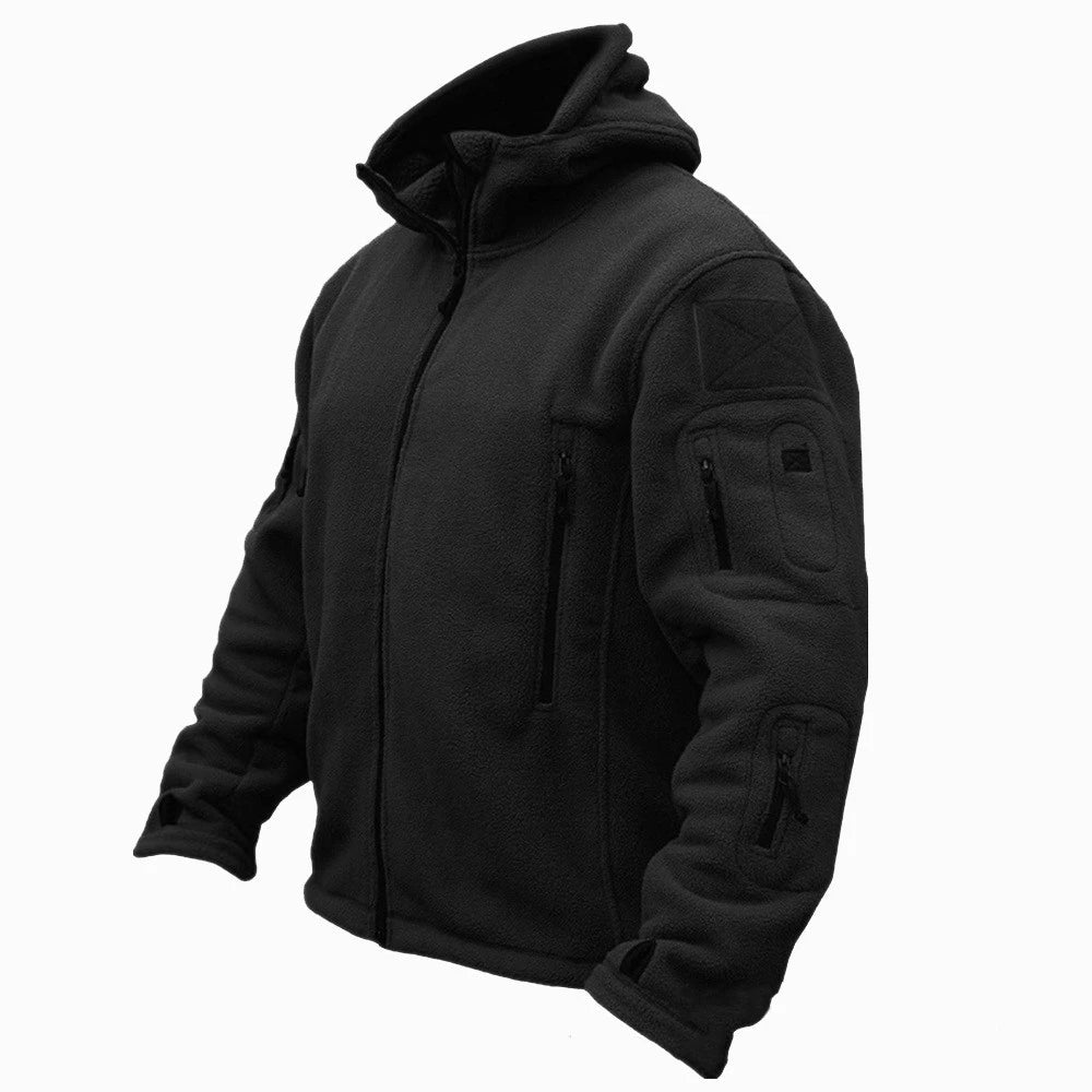 Men’s US Military Tactical Soft shell Jacket – Winter Thermal Fleece Hooded Outdoor Coat