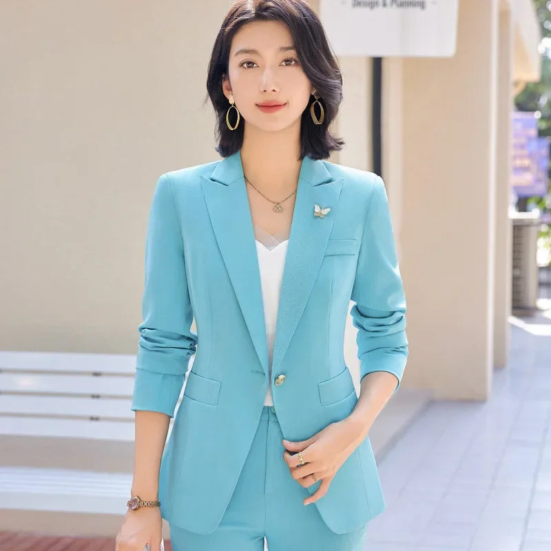 Elegantes Damen-Business-Jacket – Elegante formelle Arbeitsuniform für Frühling und Herbst