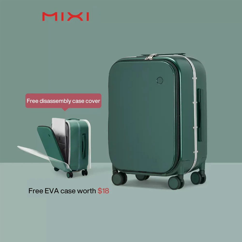 Mixi Patent Design Aluminum Frame Suitcase | Carry-On Rolling Luggage Cabin Bag M9260 | 18/20/24 Inch