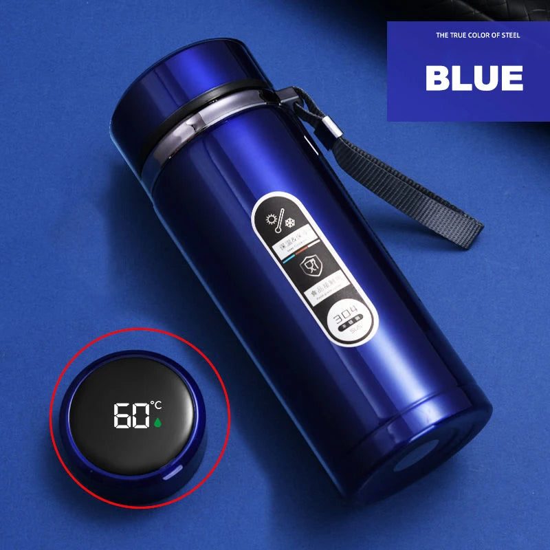 500ml–1L Stainless Steel Thermos Bottle – SUS304 Vacuum Flask with LED Temperature Display