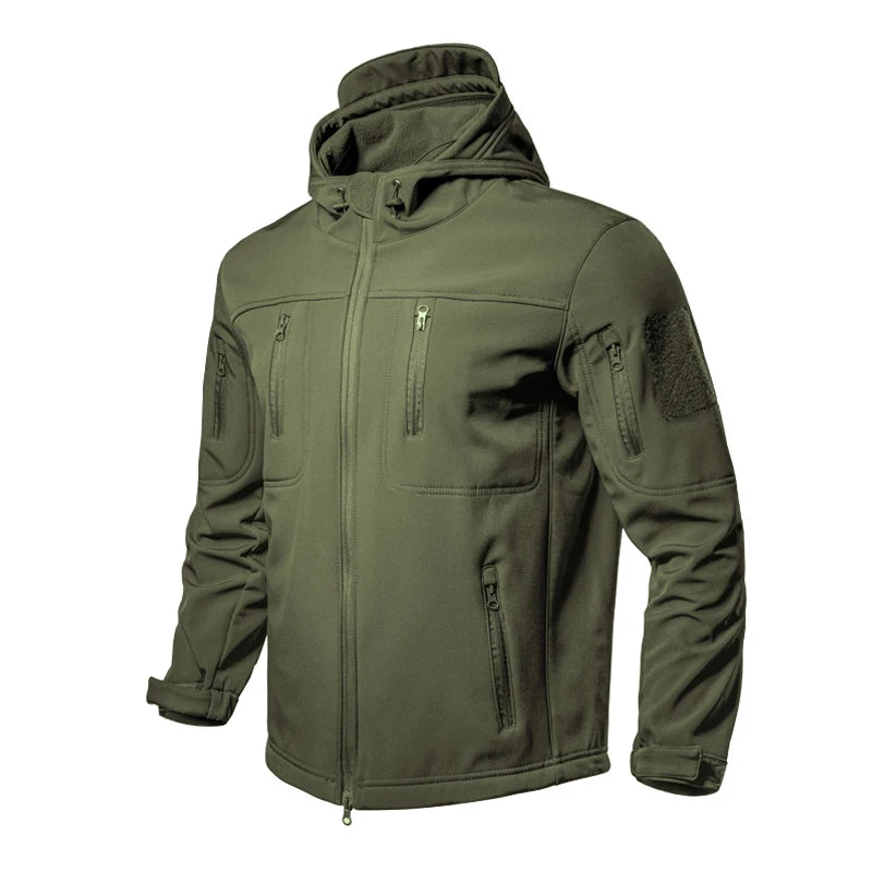 CHRLCK Men's Waterproof Winter Hiking Jacket & Softshell Pants Set | Windproof Fleece Outdoor Gear