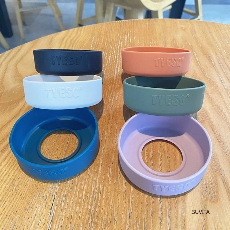 غطاء زجاجة TYESO العالمي المصنوع من السيليكون - غلاف سفلي متين ومضاد للانزلاق للزجاجات التي يبلغ قطرها 71-77 مم**