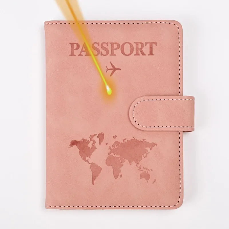 Custom Engraved Passport Cover – Monogrammed Travel Wallet Gift