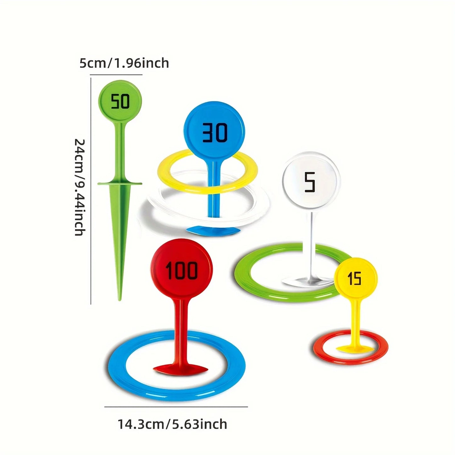 Outdoor Ring Toss Set | Beach & Grass Sports Game Equipment – Fun Throwing Game for Yard and Courtyard