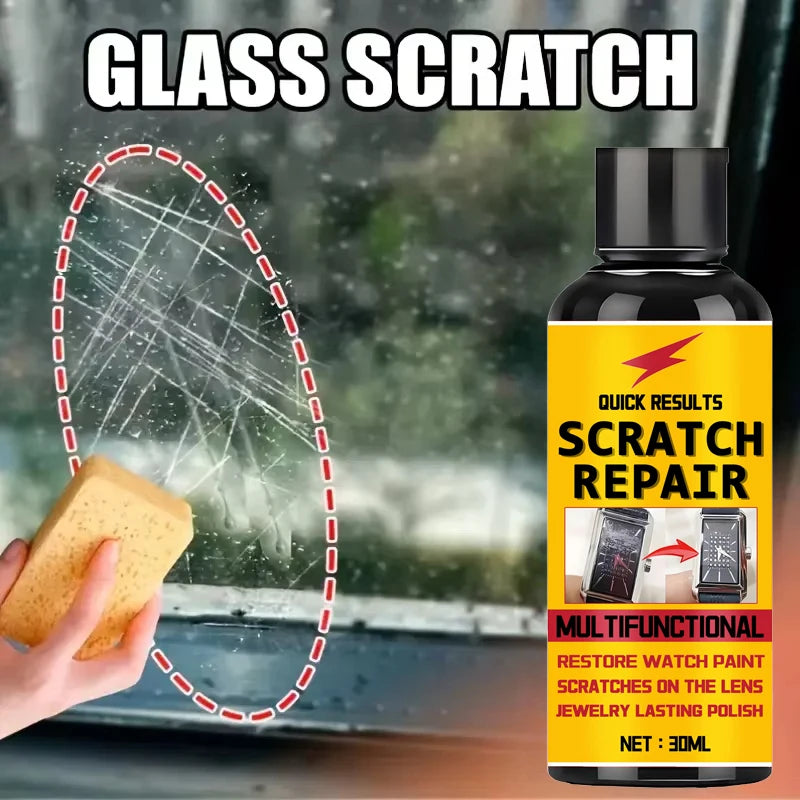 Glass Scratch Repair Paste for Windshields, Bathroom Glass Doors & Windows Polishing Restoration Paste