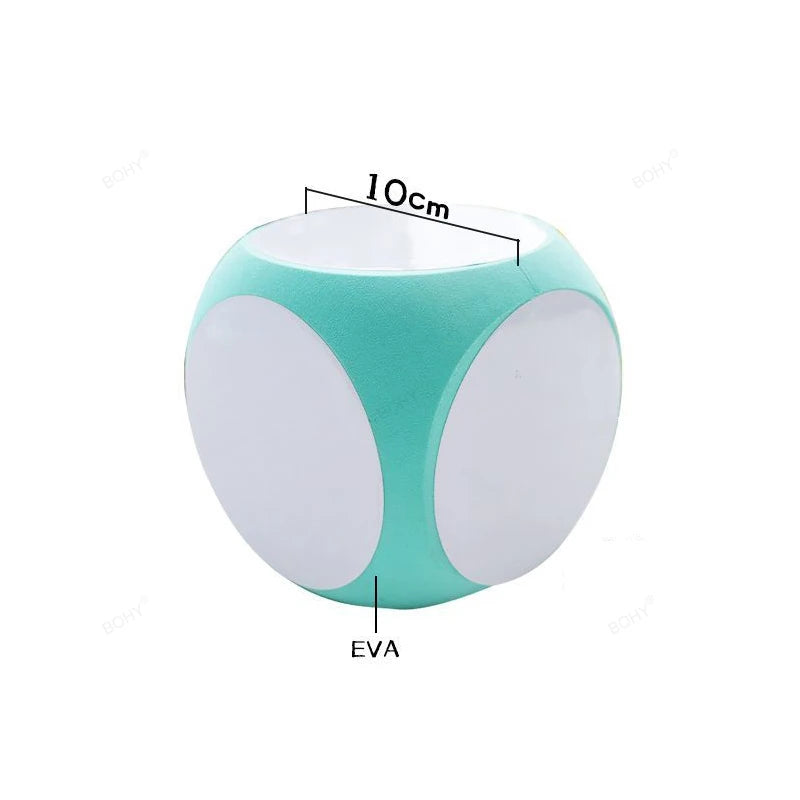 DIY Blank Dry Erase Dice – Write-On/Wipe-Off Cleanable Portable Game Cubes for Classroom Teaching