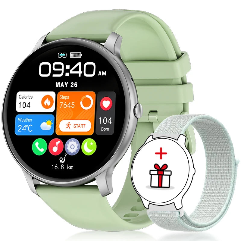 2025 New Smart Watch for Women – Bluetooth Call, Sports Fitness, Heart Rate & Health Monitor, Smartwatch for Android & iOS