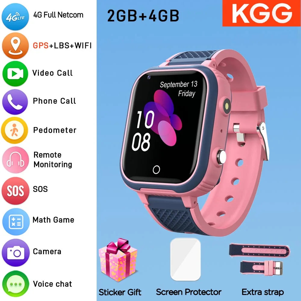 4G-Smartwatch für Kinder LT21 – GPS, Videoanruf, Kamera, IP67 wasserdicht, Standort-Tracker