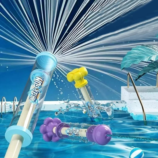 مسدس رش الألعاب النارية - لعبة رش قابلة للسحب للأطفال، لعبة مائية صيفية في حمام السباحة الخارجي والحديقة