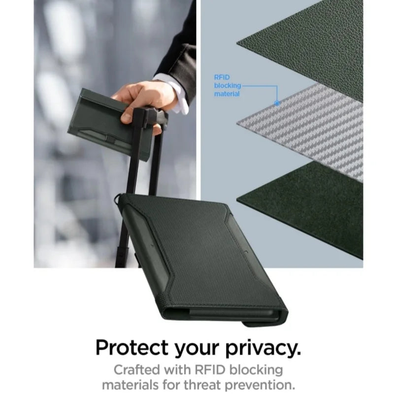 RFID Passport Holder Wallet – Leather Travel Organizer for Men & Women