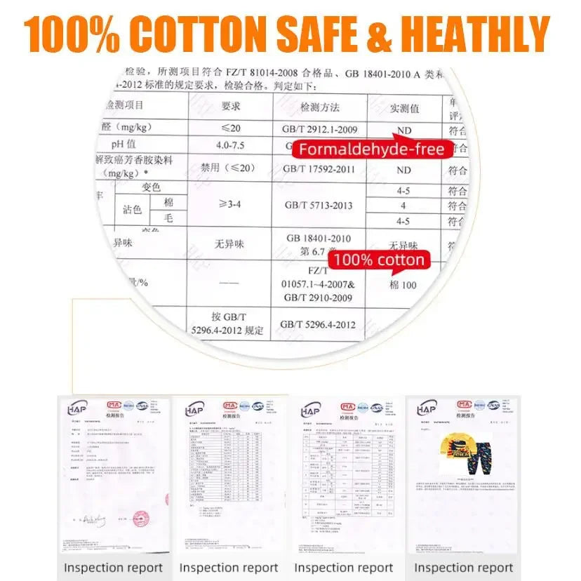 مجموعة ملابس أطفال للخريف والشتاء - بنطال قطني وملابس نوم للأولاد والبنات، ملابس دافئة للأطفال، هدية مثالية لعيد الميلاد