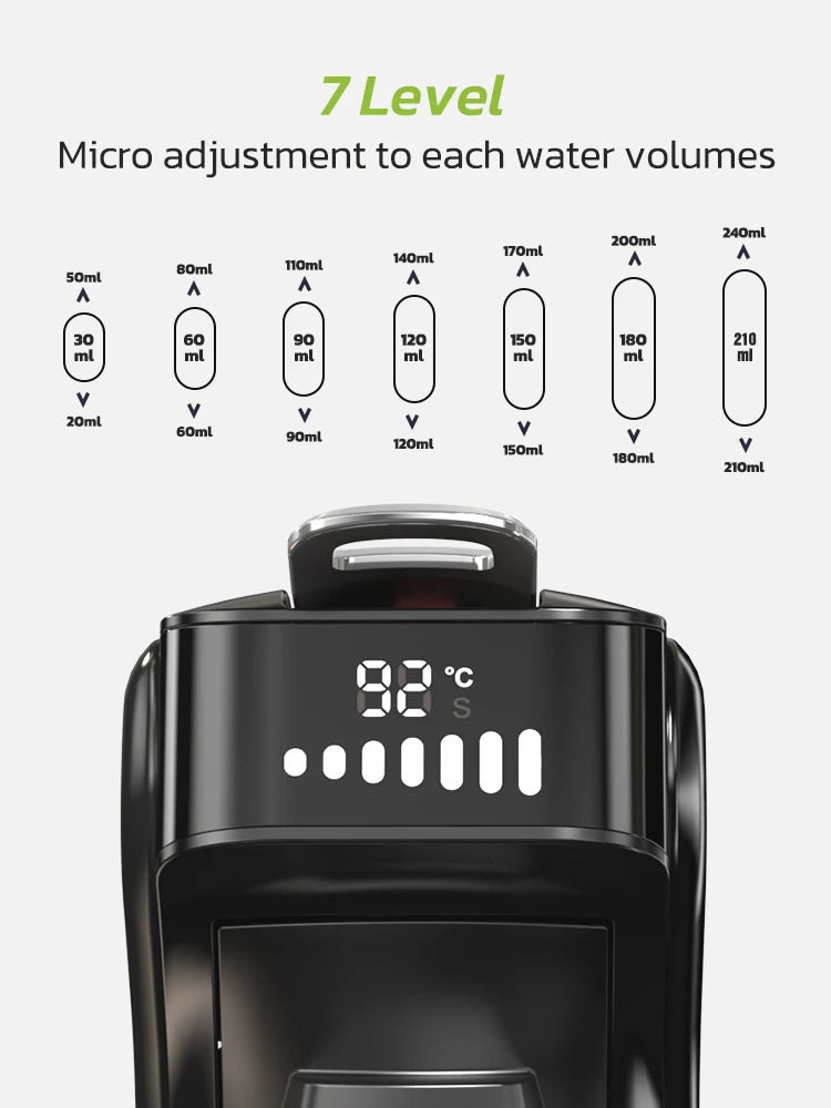 ماكينة قهوة هاي برو ٦ في ١ - إسبريسو ساخن وبارد، كابتشينو، دولتشي غوستو، نسبرسو، وماكينة قهوة مطحونة