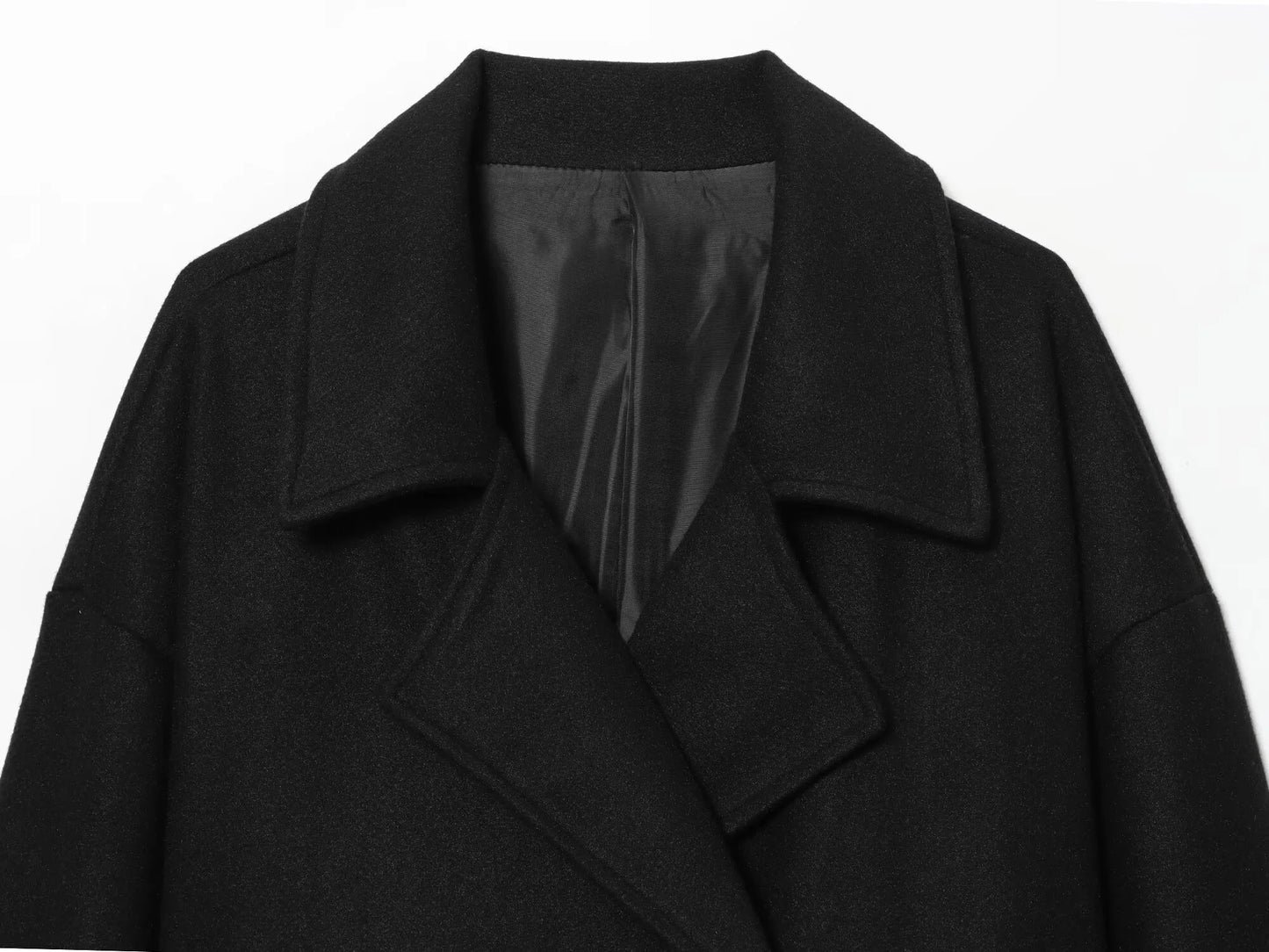 2025 Winter Women's Elegant Casual Commuter Double-Breasted Loose Short Jacket