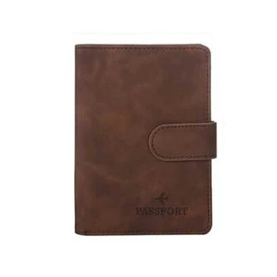 Leather Passport Holder – Waterproof Travel Wallet for Men & Women