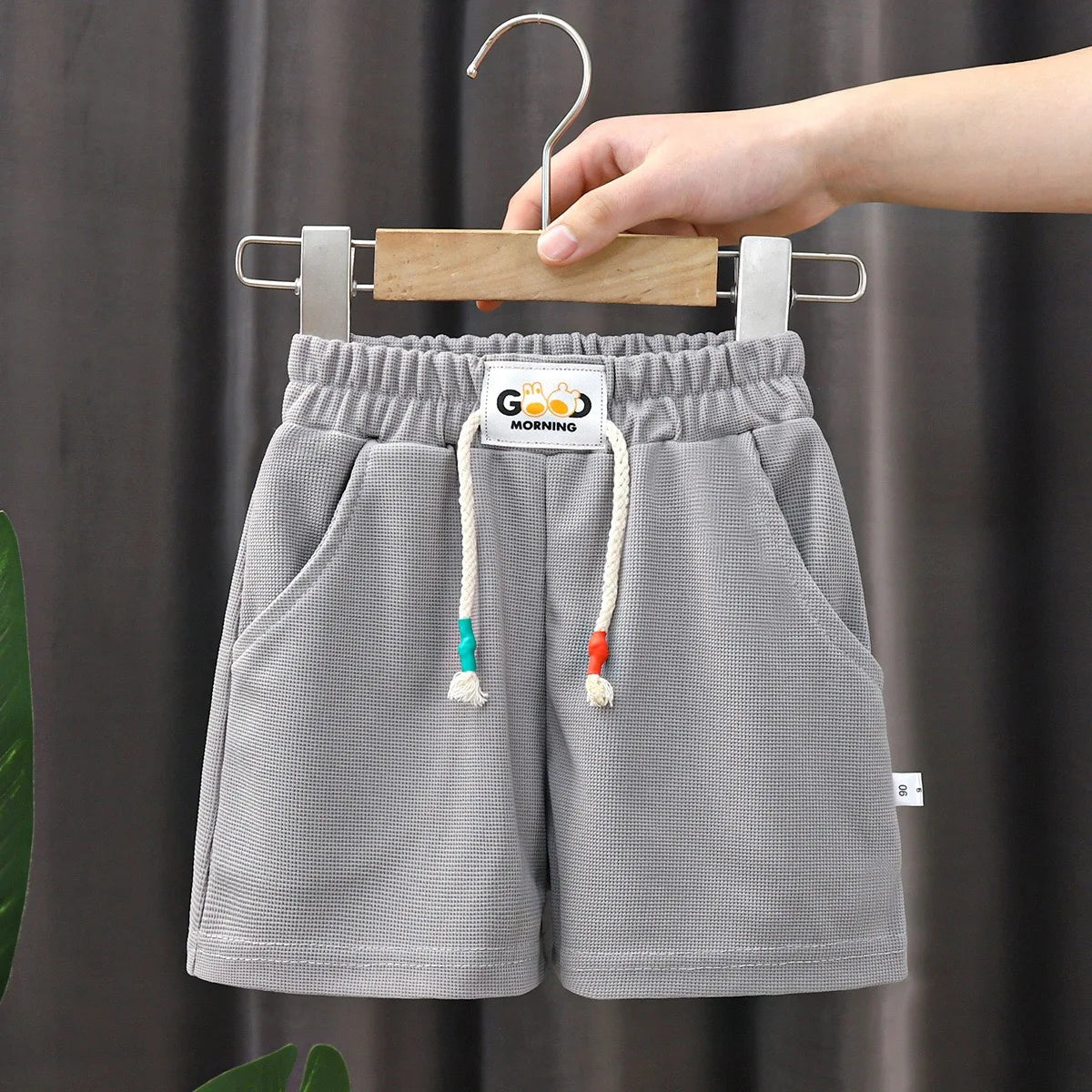 Kids’ Summer Shorts – Solid Color Casual Pants for Boys & Girls