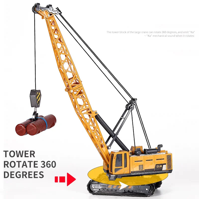 Engineering Diecast Trucks – Alloy Tractor, Excavator & Crane Toys for Boys