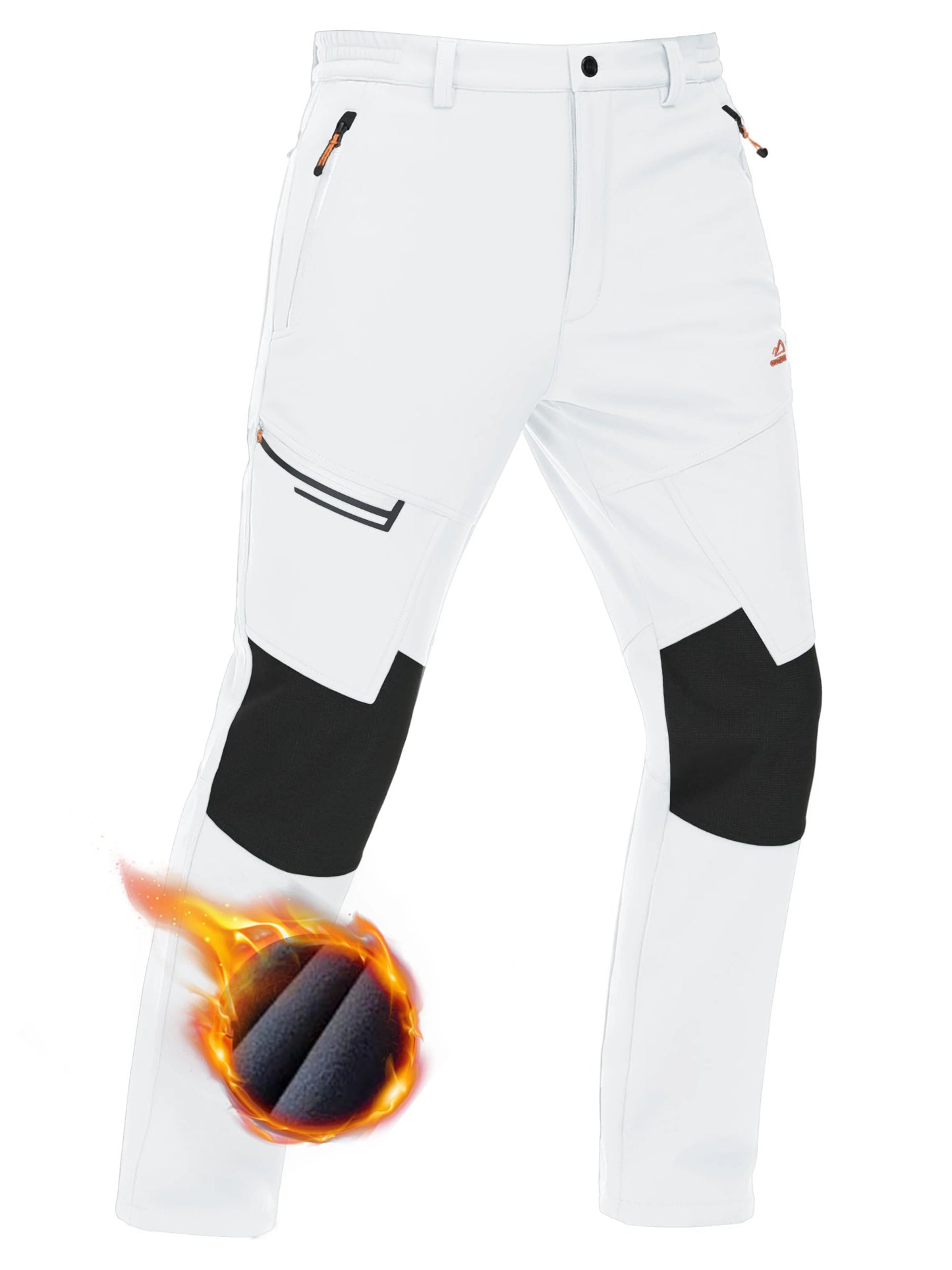 TACVASEN Men’s Thick Fleece Thermal Hiking Pants – Winter Windproof Outdoor Ski & Camping Trousers