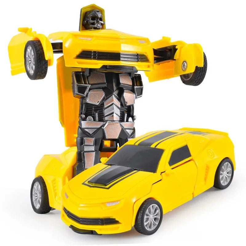 Shape-Shifting Robot Car Toy – Inertial Impact One-Button Transform Car