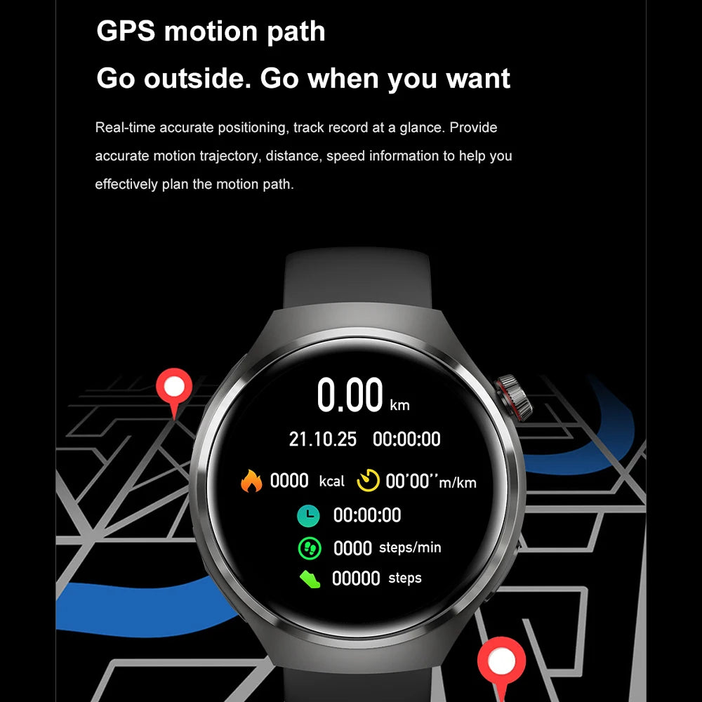 ساعة ذكية 2 في 1 مع سماعات بلوتوث - شاشة عالية الدقة 1.53 بوصة، مكالمات بلوتوث، NFC، GPS، ومتتبع معدل ضربات القلب