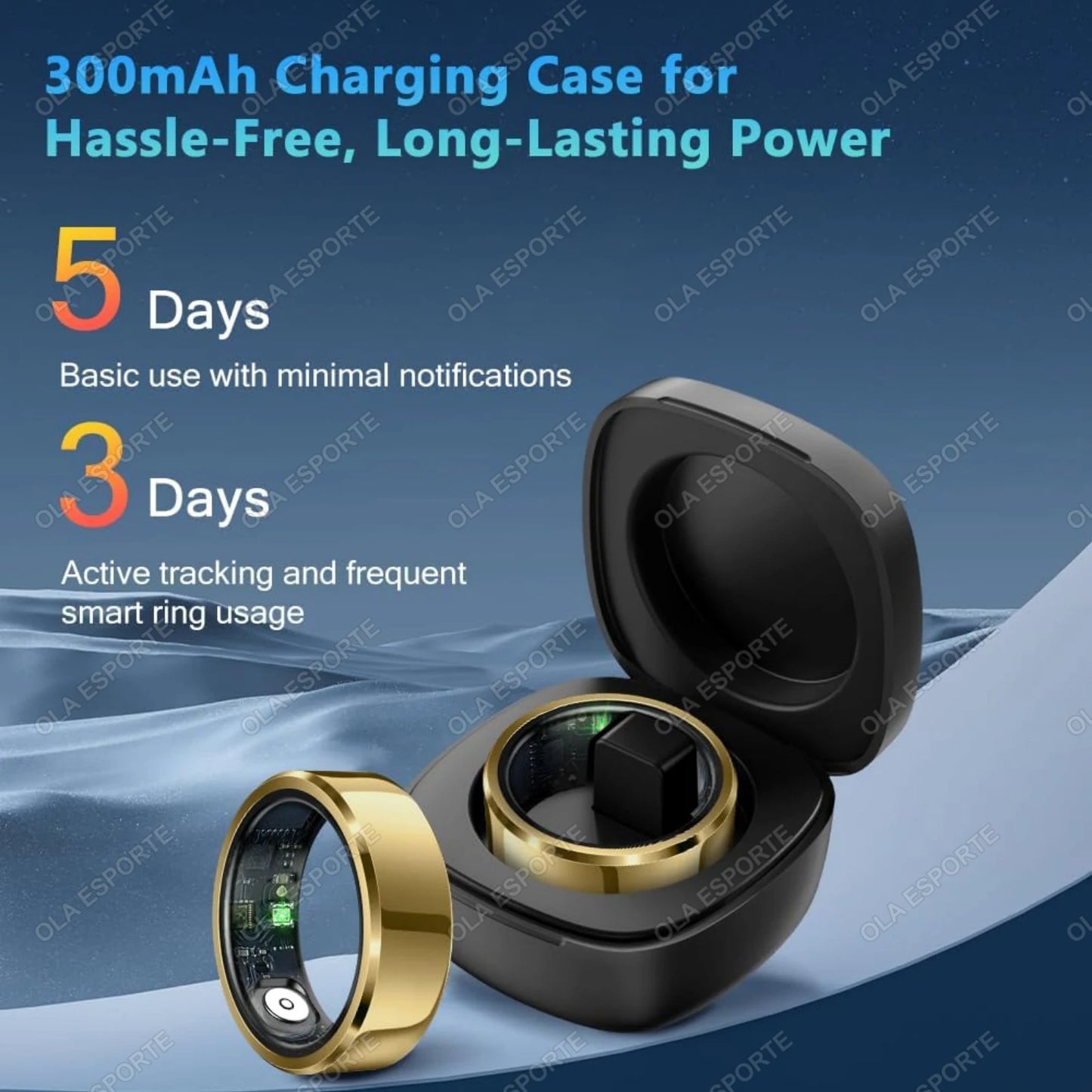 2025 Smart Ring – Blood Pressure, Heart Rate & Sleep Monitoring, IP68 & 5ATM Waterproof, Multi-Sport Mode for Men & Women