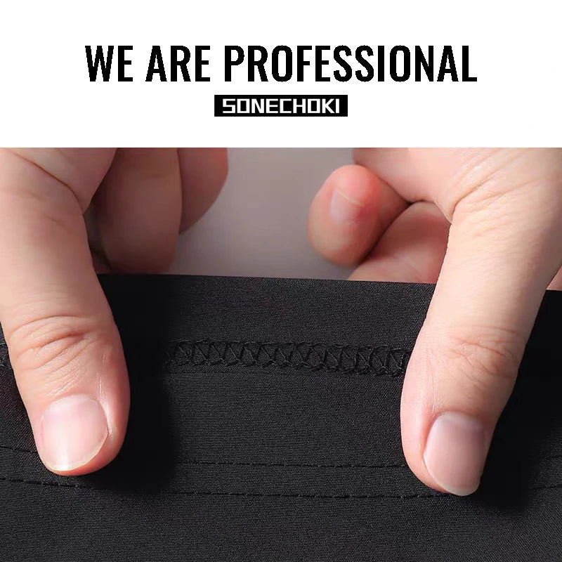 شورت جري رجالي من SONECHOKI • شورت رياضي مخطط فضفاض لكرة السلة • ملابس رياضية للتدريب واللياقة البدنية قابلة للتهوية (M-5XL) - بارد وجاف