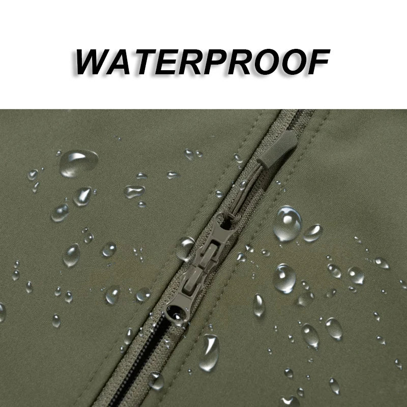 CHRLCK Men's Waterproof Winter Hiking Jacket & Softshell Pants Set | Windproof Fleece Outdoor Gear