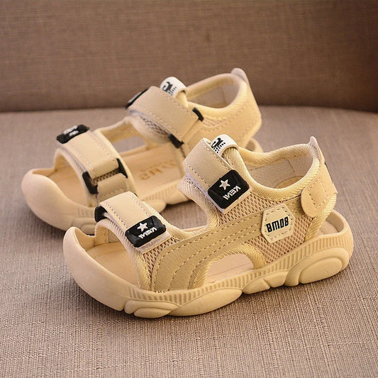 Toddler Barefoot Sandals – Soft Bottom Summer Beach Shoes with Anti-Kick Protection