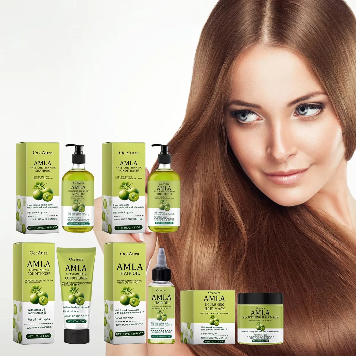Original Amla Oil Hair Treatment – Deep Moisturizing & Repair Mask for Damaged, Dry, Frizzy Hair & Split Ends