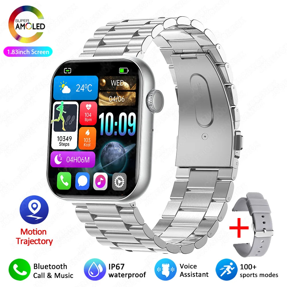 2025 New Smart Watch for Women – Full Touch Screen, Bluetooth Call, AI Voice, Heart Rate, Waterproof Sports Smart Bracelet