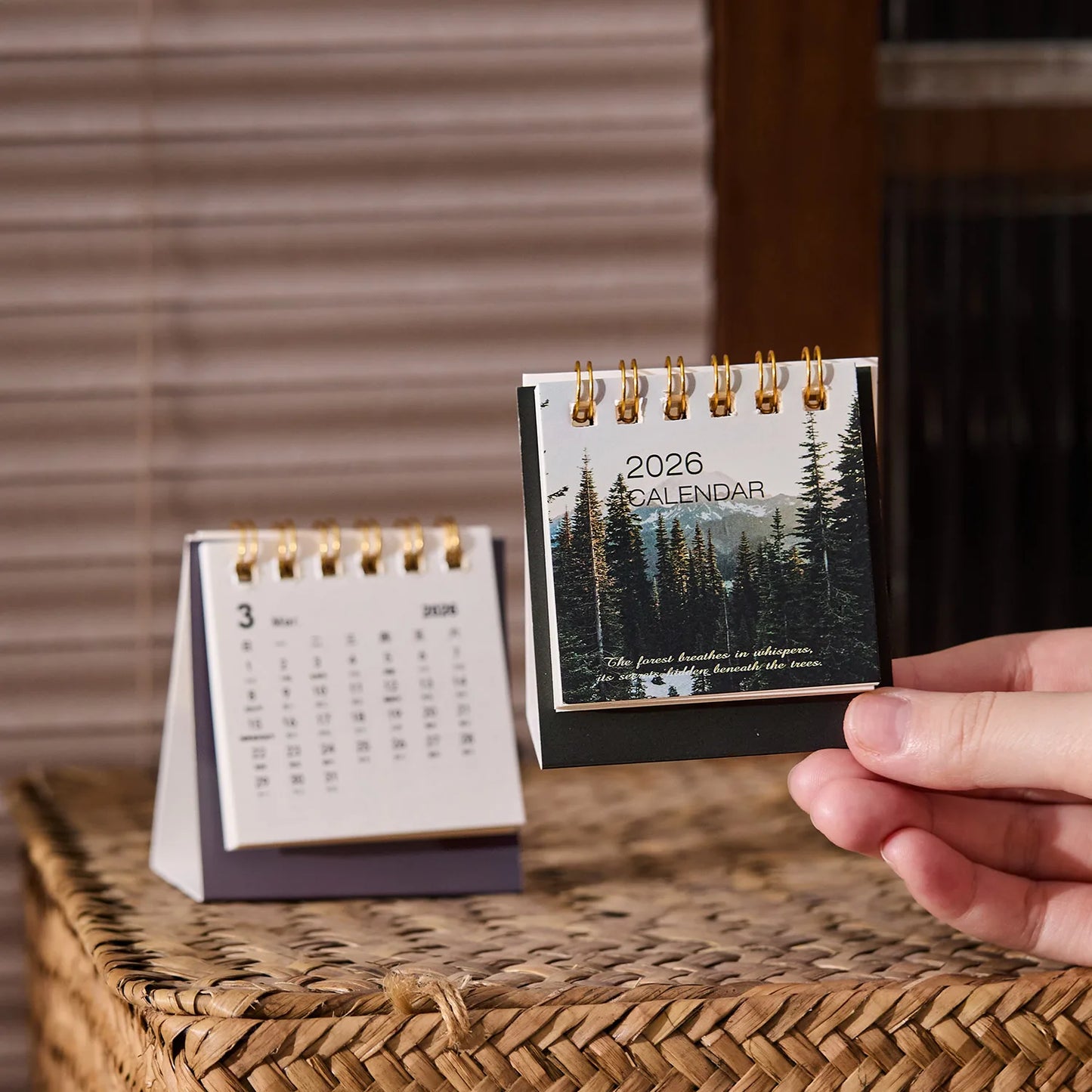 2026 Mini Desk Calendar Dayd Starlight Series – Creative Portable Desktop Planner & Decorative Check-In Calendar