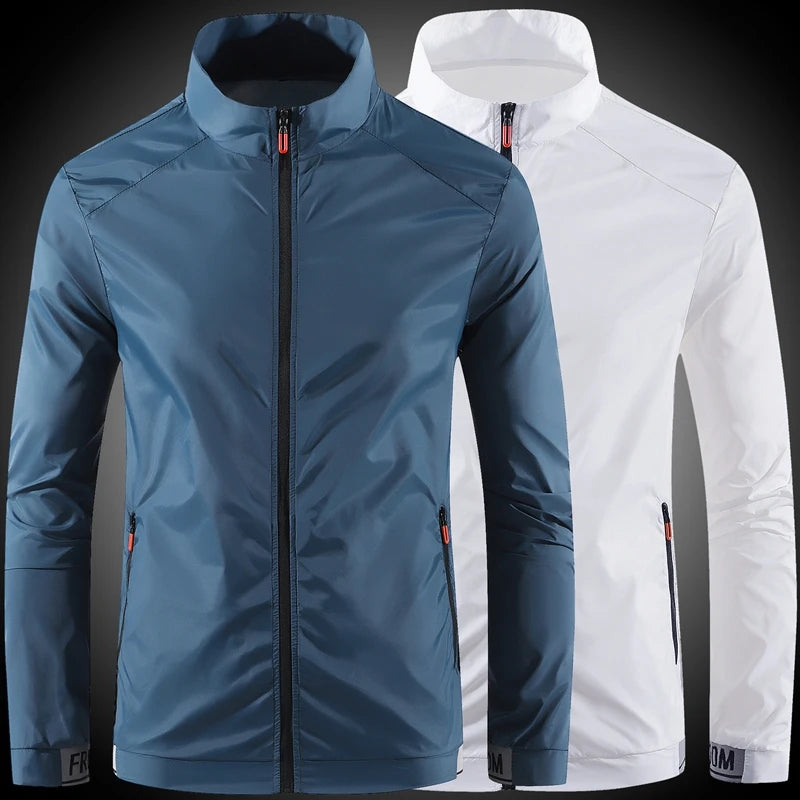 Men’s Ultra-Thin Ice Silk Sun Protection Jacket – Breathable UV-Resistant Summer Coat