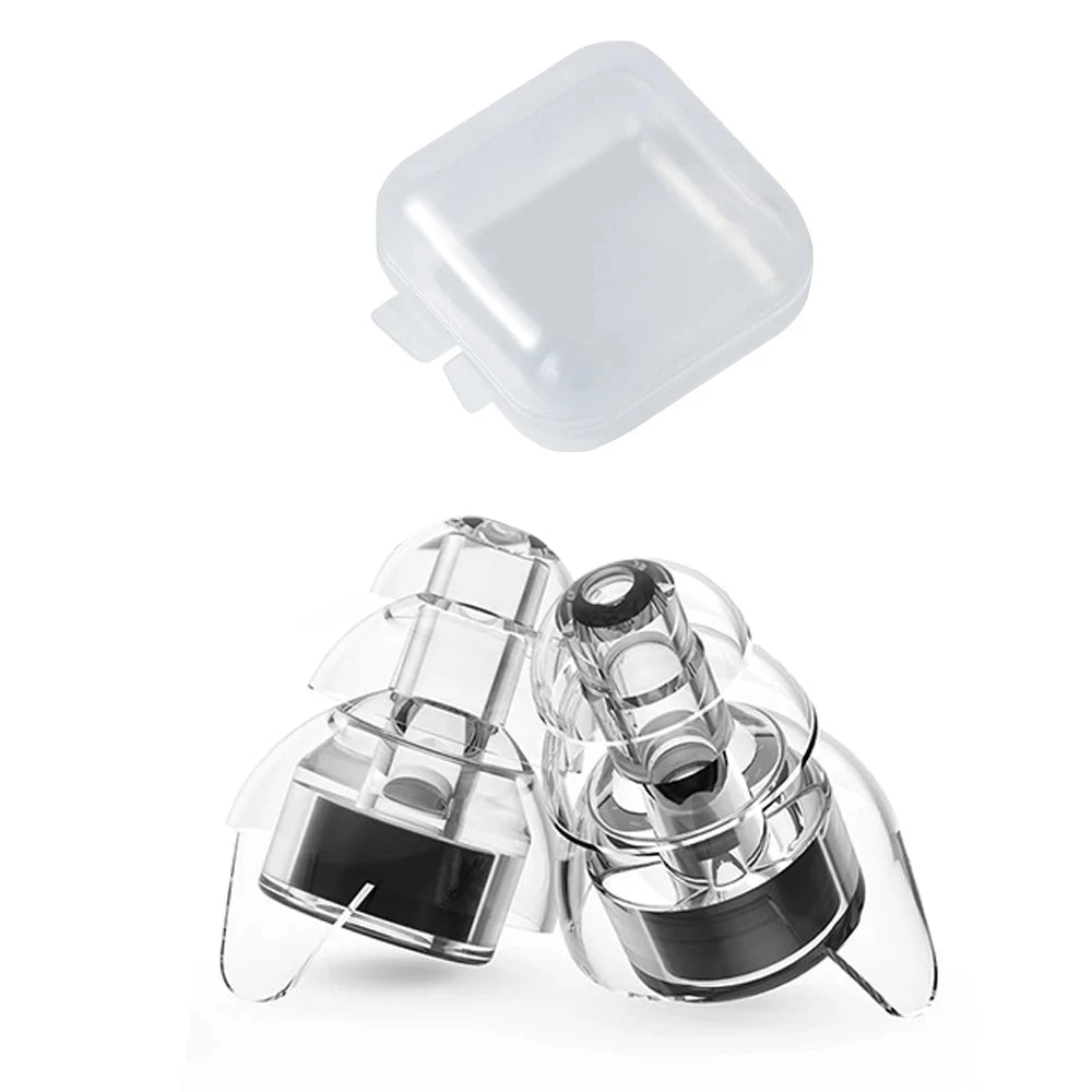 HUAK 20 High Fidelity Silicone Earplugs with Storage Box – Noise Reduction for Concerts, Musicians, Motorcycles & Noise Sensitivity