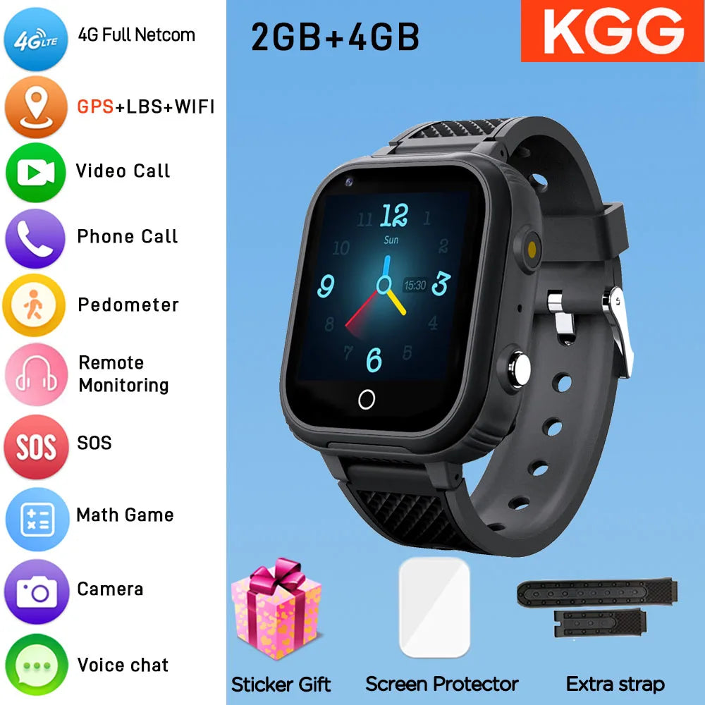 4G-Smartwatch für Kinder LT21 – GPS, Videoanruf, Kamera, IP67 wasserdicht, Standort-Tracker
