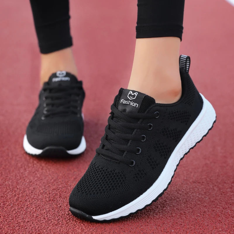 Women’s Platform Sport Shoes – Fashion Sneakers for Spring & Winter, Running Flats for Ladies