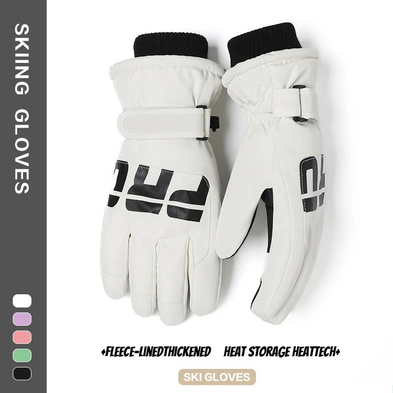 Winter Cycling & Ski Gloves – Waterproof Non-Slip Touchscreen Thermal Gloves with Pocket for Men and Women