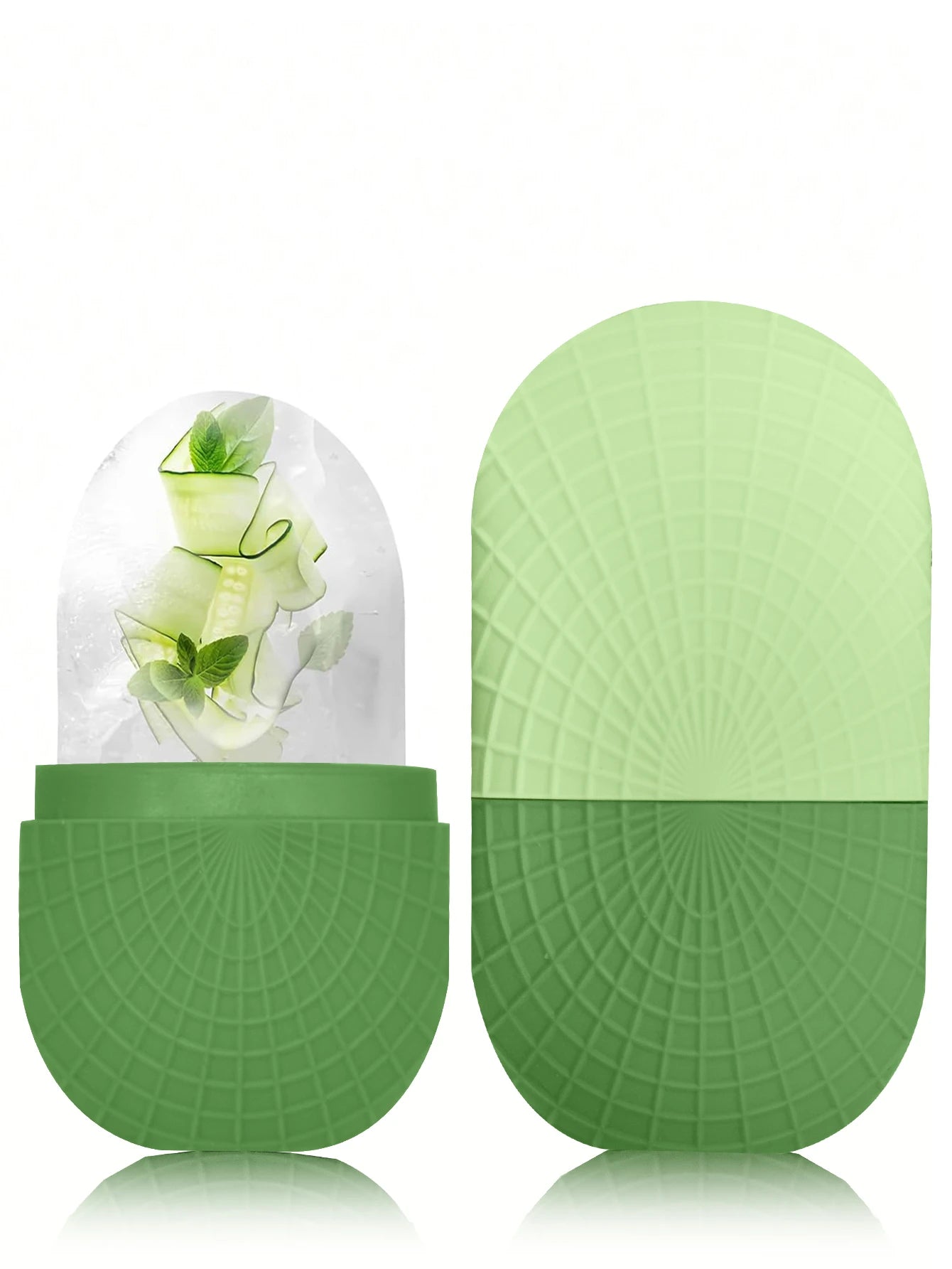 بكرة ثلج للوجه والعينين - قالب ثلج سيليكون، أداة تبريد وشد للعناية ببشرة الوجه قابلة لإعادة الاستخدام