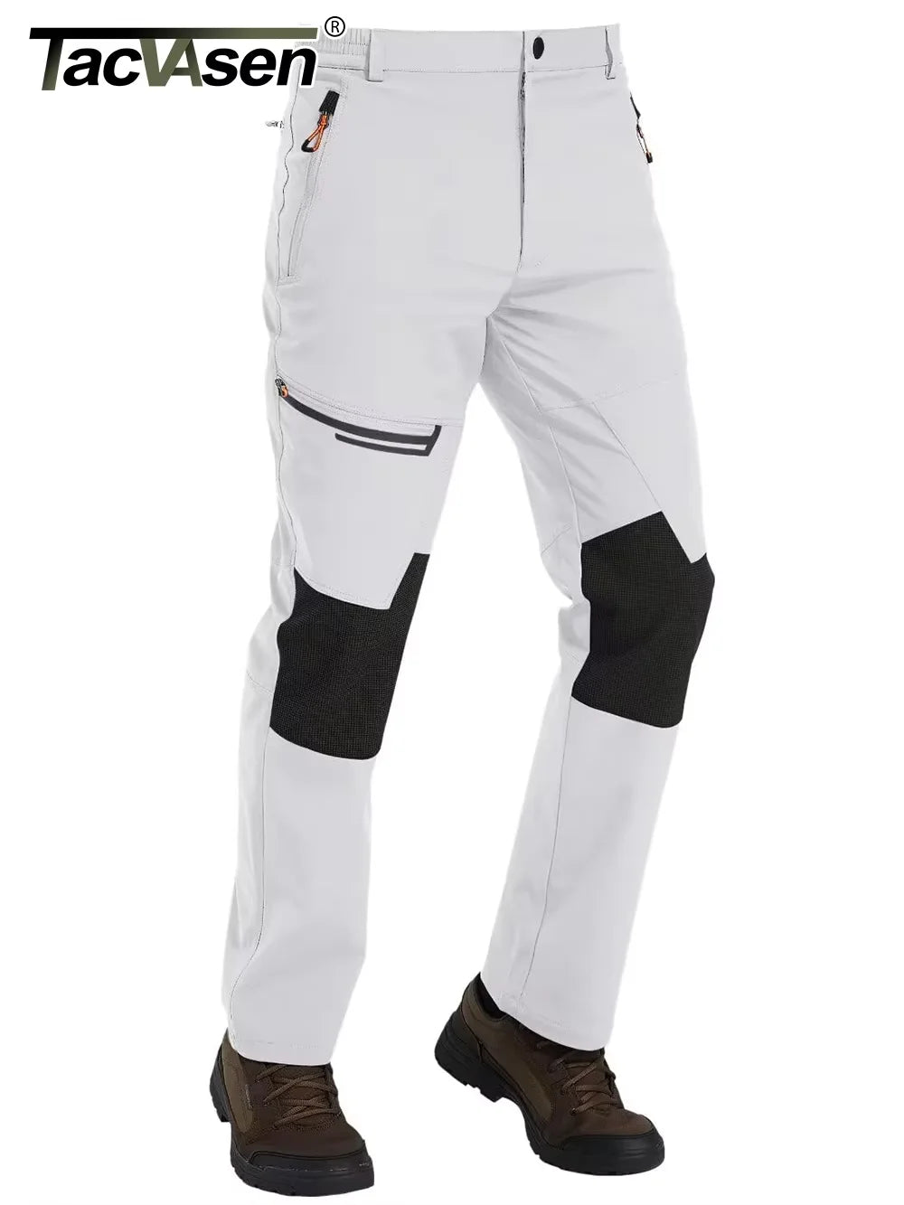 TACVASEN Men’s Thick Fleece Thermal Hiking Pants – Winter Windproof Outdoor Ski & Camping Trousers