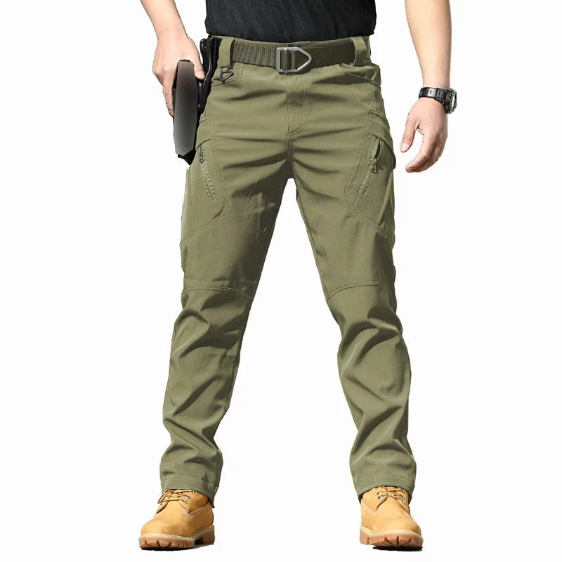 Spring-Autumn Stretch Water-Resistant Hiking Trousers – Desert Camouflage Tactical Military Utility Pants