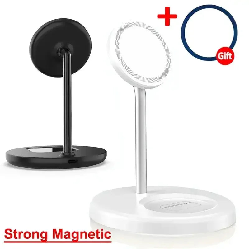 2-in-1 Magnetic Wireless Charging Station – Fast Charger Dock for iPhone 13/14/15/16 Pro Max & AirPods