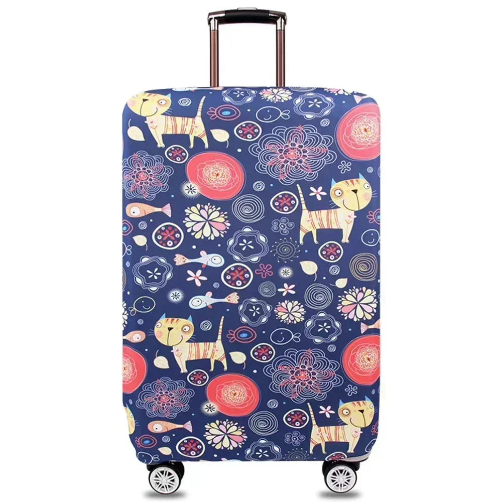 Luggage Cover Suitcase Protector | Washable Travel Accessories for 18-32 Inch Suitcases | Prevent Scratches & Dirt